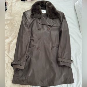 Murano Long Leather Jacket